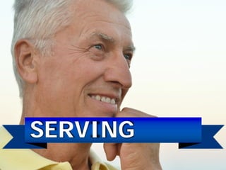SENIOR:
60+ Years Old
DESIRE TO
SERVE THE
GREATER
GOOD
SELF-LESS
SERVICE
COMPASSION
CONTRIBUTING
MOTIVATION
7
6
5
4
3
2
1
...