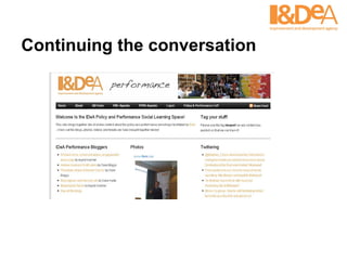 Continuing the conversation 