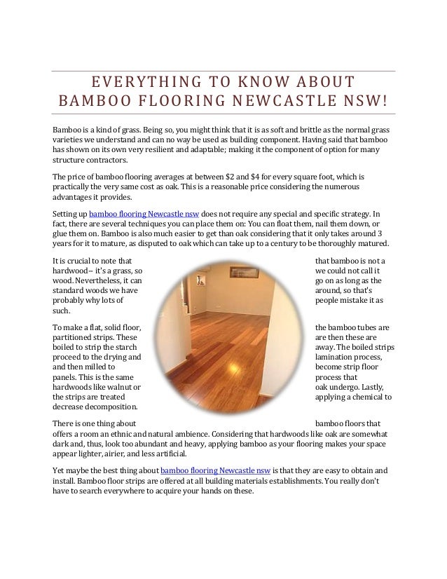 Everything to Know About Bamboo Flooring Newcastle Nsw!