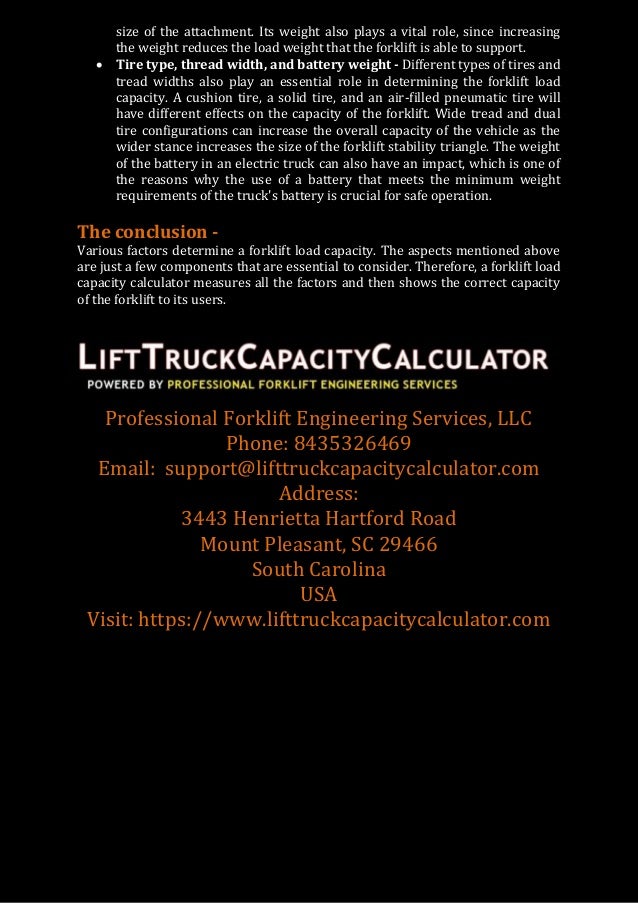 Everything to know about forklift load capacity calculator