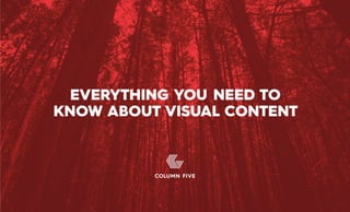 EVERYTHING YOU NEED TO
KNOW ABOUT VISUAL CONTENT
 