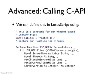Lotus Script Code Everything you ever wanted to know about lotus script | PDF