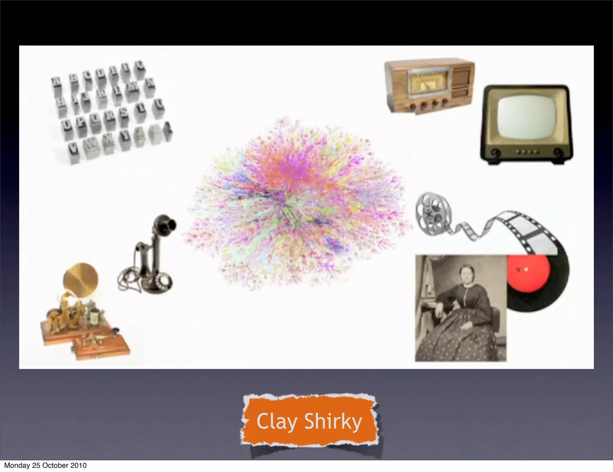 Clay Shirky
Monday 25 October 2010
 