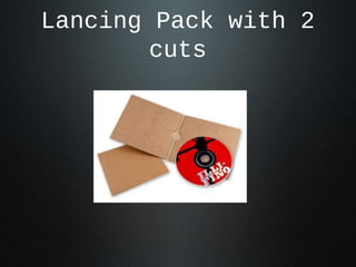 Lancing Pack with 2
cuts
 