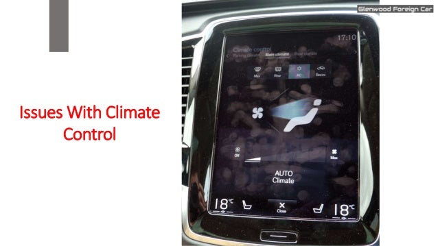 Issues With Climate
Control
 