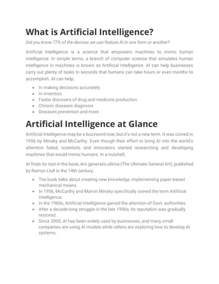 What is Artificial Intelligence? : Everything You Need to Know about AI ...