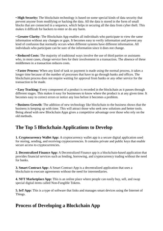 Everything You Need to Know About Blockchain App Development | PDF