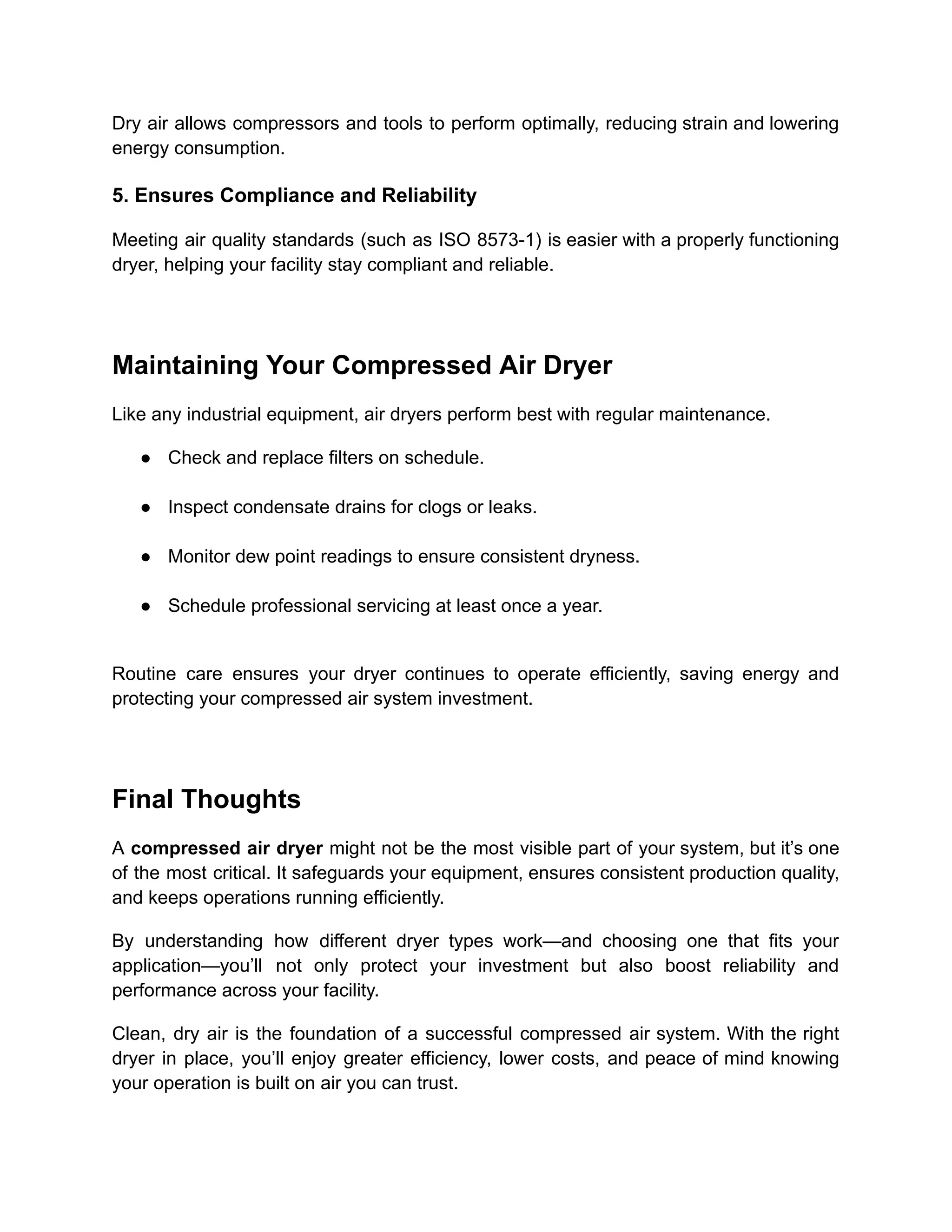 Everything You Need to Know About Compressed Air Dryers Types, Uses ...