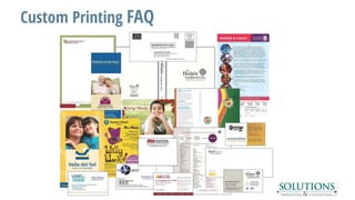 Custom Printing FAQ
 