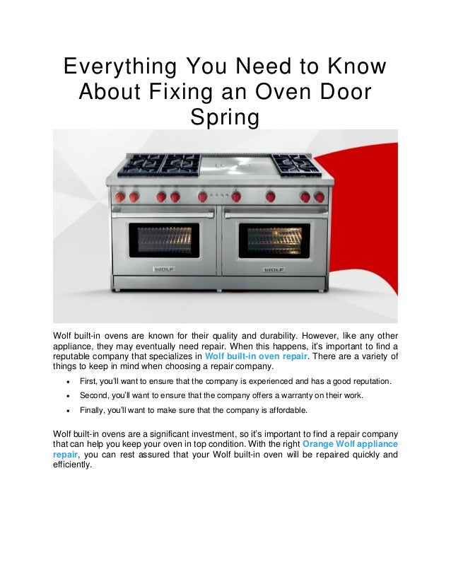Everything You Need to Know About Fixing an Oven Door Spring.pdf