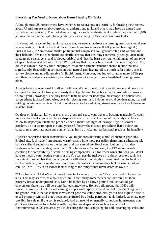 Everything you need to know about home heating oil tanks