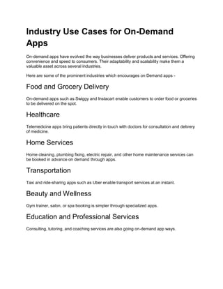 Everything You Need to Know About On Demand Mobile App Development | PDF