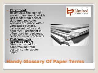 Everything You Need To Know About Paper Part 2 - Limited Papers | PPTX