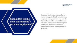 Everything you need to know about Portable Appliance Testing or PAT | PPT