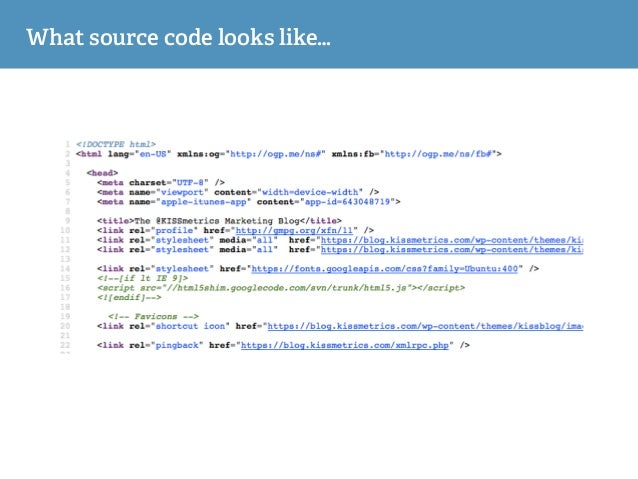 What source code looks like…