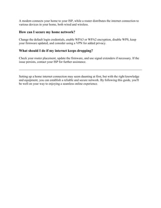 Image showcasing Everything You Need to Know About Setting Up Home Internet.pdf