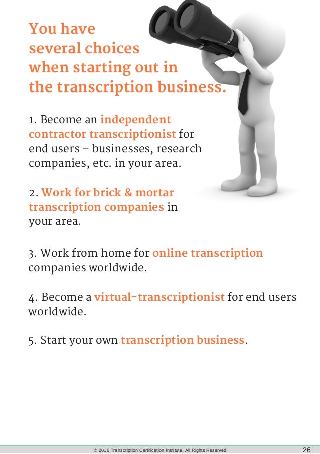 general transcription work from home india