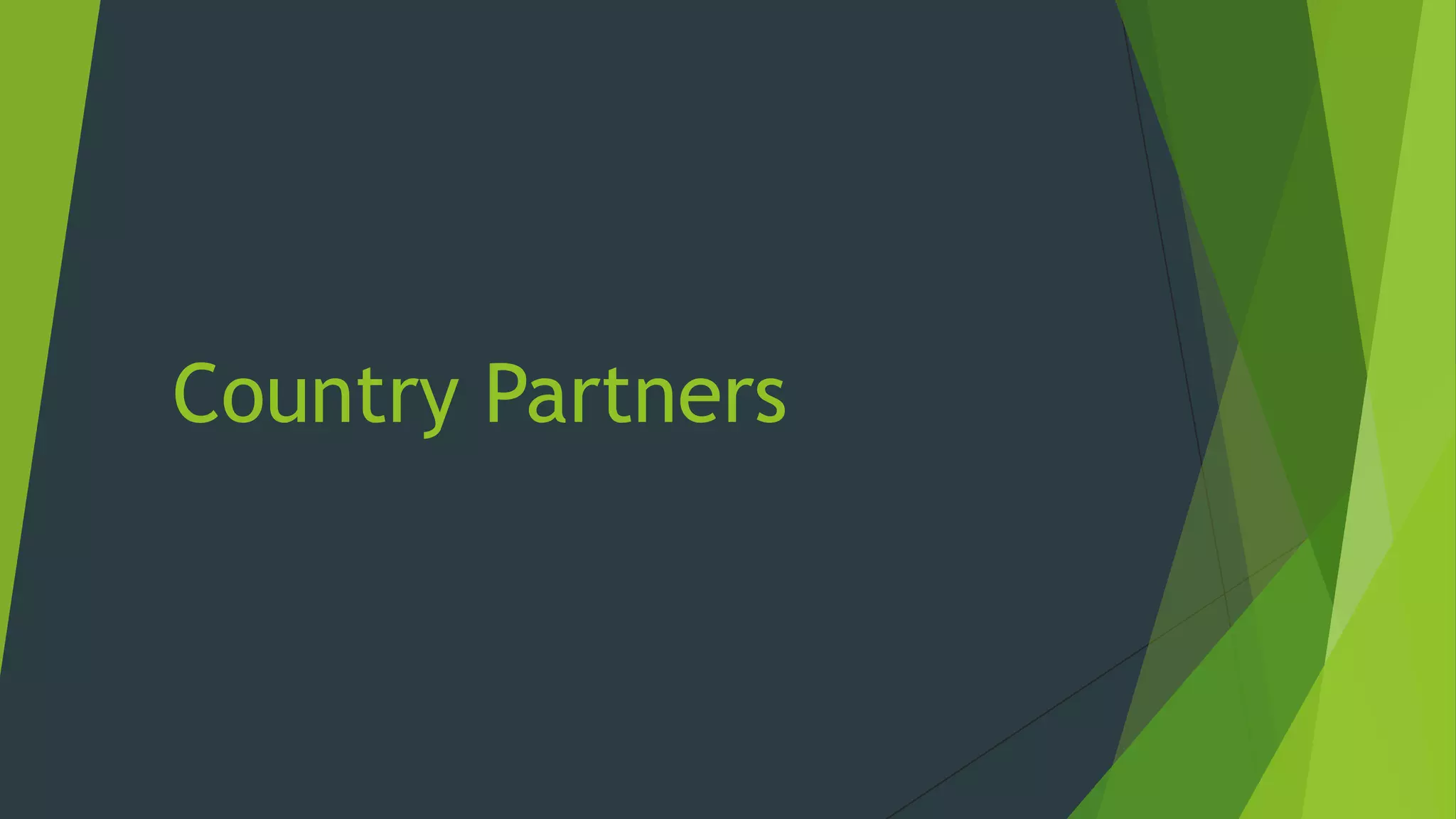 Country Partners

 