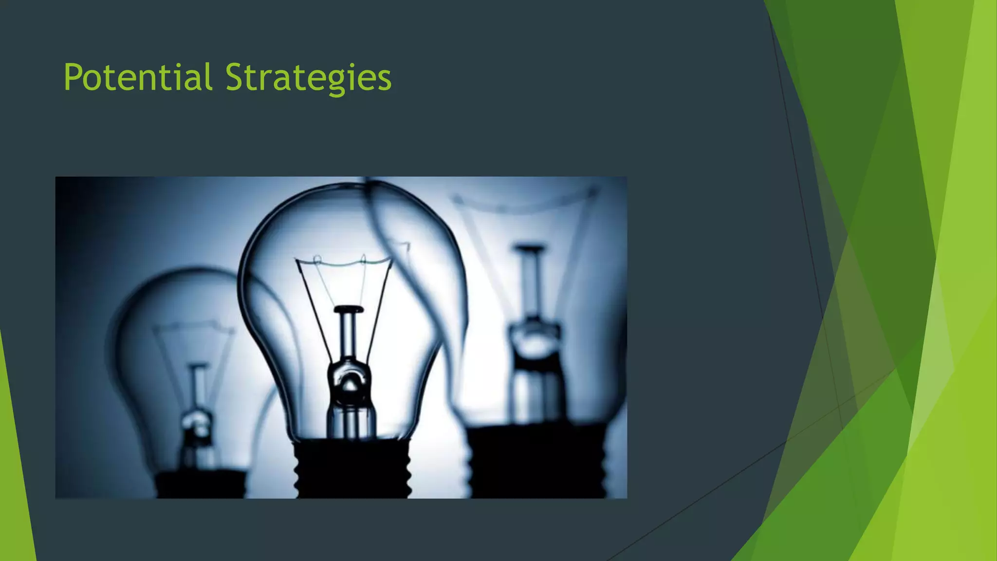 Potential Strategies

 