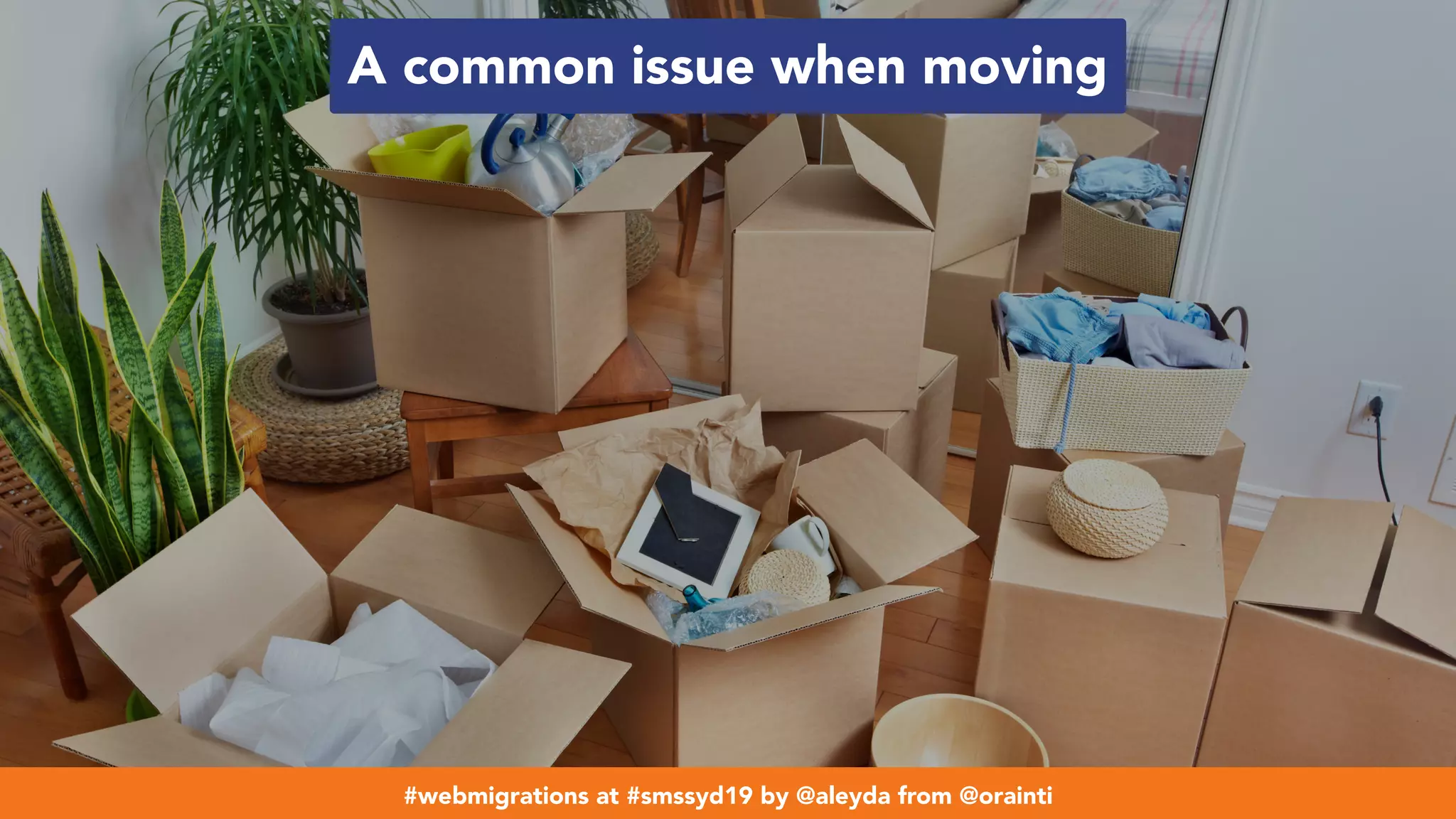 #webmigrations at #smssyd19 by @aleyda from @orainti
A common issue when moving
#webmigrations at #smssyd19 by @aleyda from @orainti
 