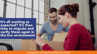 #webmigrations at #smssyd19 by @aleyda from @orainti
It’s all working as
expected? It’s then
time to migrate and
verify these again in
the live environment
#webmigrations at #smssyd19 by @aleyda from @orainti
 