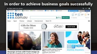 #webmigrations at #smssyd19 by @aleyda from @orainti#webmigrations at #yoastcon by @aleyda from @orainti
In order to achieve business goals successfully 
ten
ten
 