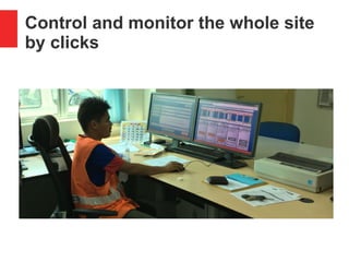 Control and monitor the whole site
by clicks
 