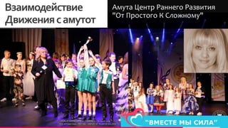 TREYresearch
13
Взаимодействие
Движениясамутот
Амута Центр Раннего Развития
"От Простого К Сложному"
 