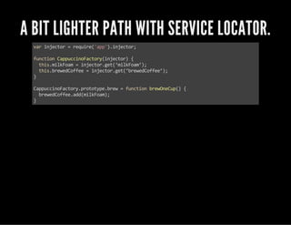 Dependency Injection Pattern in JavaScript, Speakers' Corner by Evgeny ...