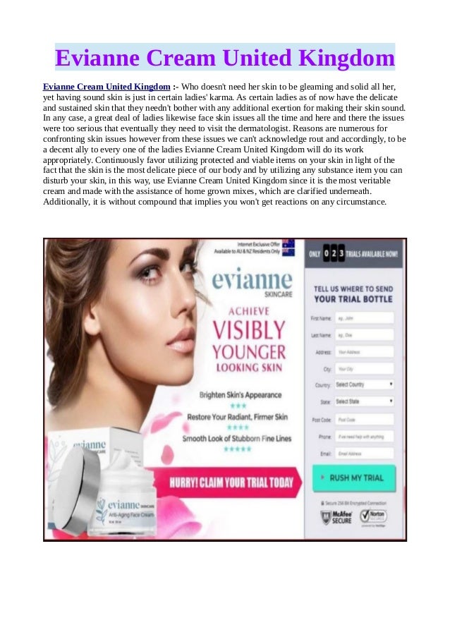 evianne face cream