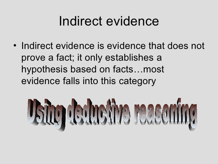 Evidence