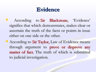 Evidence | PPT