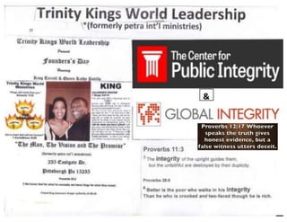 Trinity Kings World Leadership Is the Center for Public & Global Integrity
