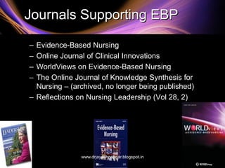 Evidence based practice &amp; future nursing | PPT