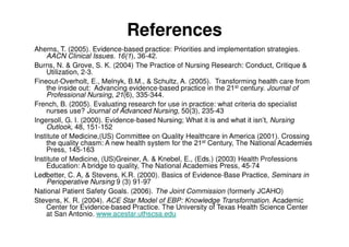 Evidence-Based Practice