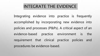 EVIDENCE-BASED PRACTICE IN NURSING | PPTX