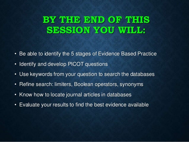 Evidence Based Practice Nursing Presentation Evidence Based Practice Nursing Presentation