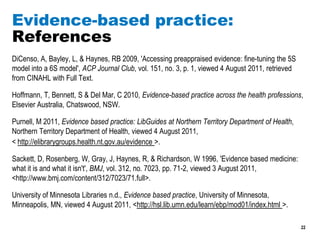 VU Library: Evidence-based practice tutorial | PPSX
