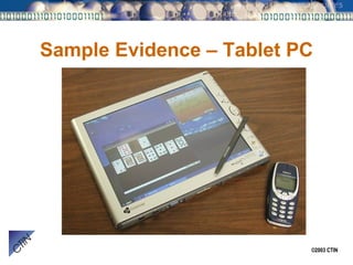 Sample Evidence – Tablet PC 