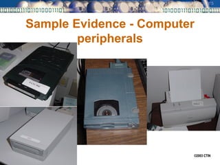 Sample Evidence - Computer peripherals 