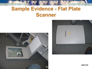 Sample Evidence - Flat Plate Scanner 