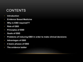 Evidence based dentistry | PPTX