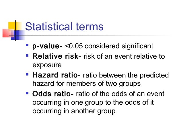 hazard ratio and relative risk difference