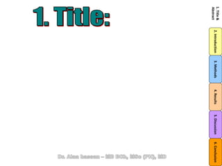 1.Title&
Abstract
2.Introduction3.Methods4.Results5.Discussion6.Conclusion
 