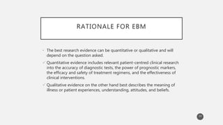 Evidence based medicine | PPTX