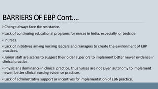 EVIDENCE BASED NURSING PRACTICE | PPTX