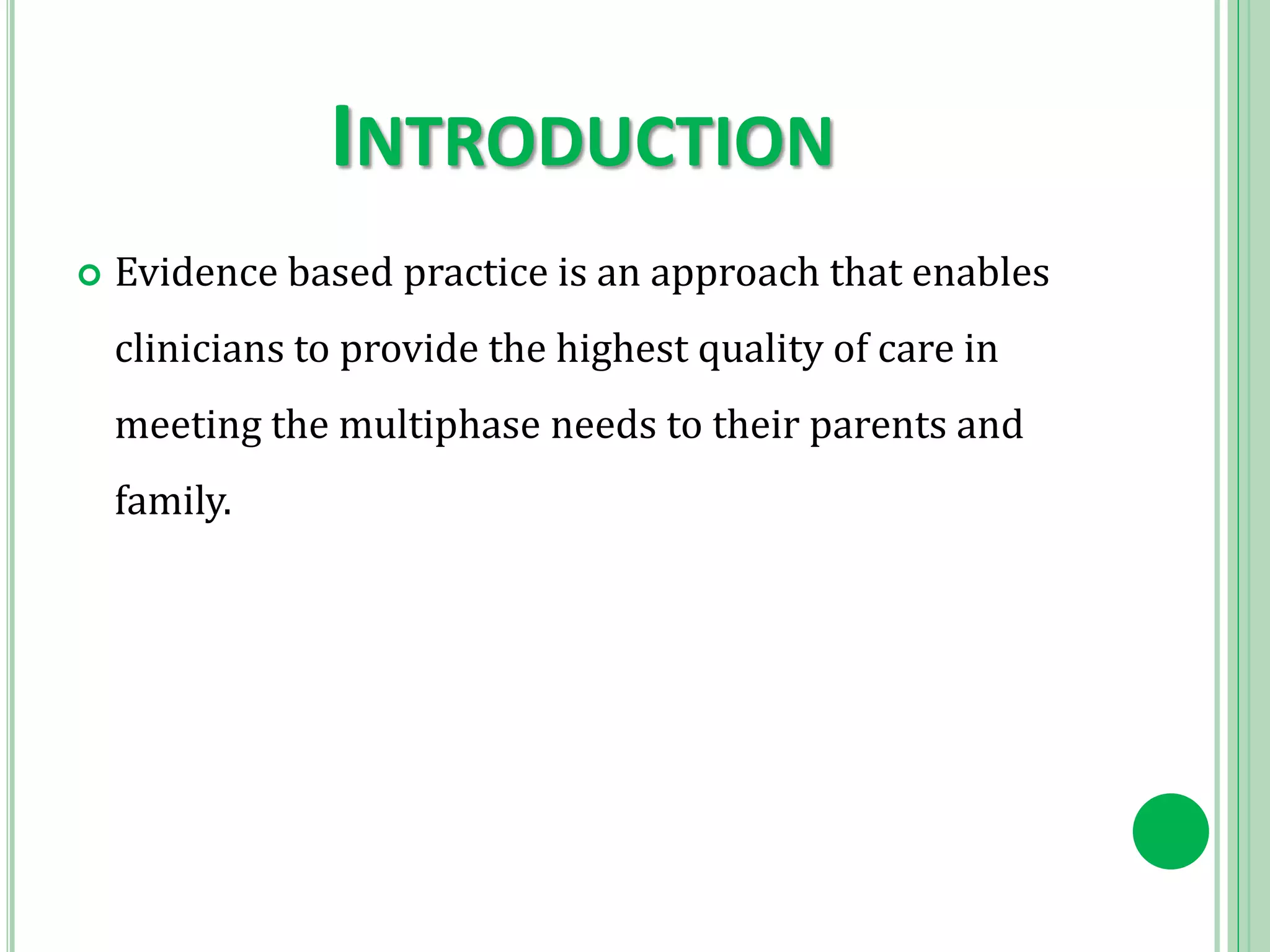 Evidence based practice | PPTX