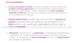 Core Concepts Definitions
 