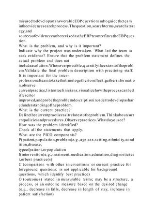 Evidence Based Practice Poster Presenter Docx