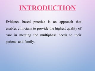 evidence based practice ppt.pptxXXXXXXXX | PPTX